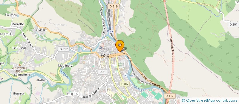 localisation de l'entreprise L'EAU VIVE à FOIX