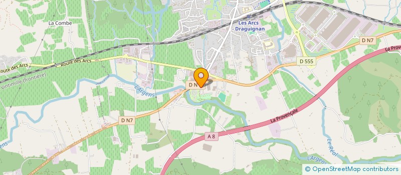 localisation de l'entreprise L'EAU VIVE  LES ARCS