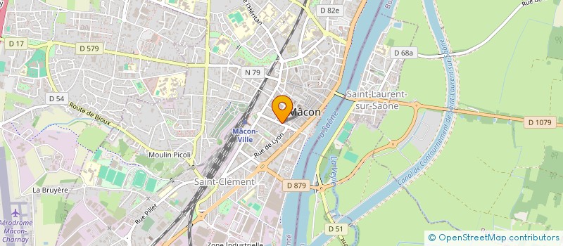 localisation de l'entreprise L'EAU VIVE à MACON