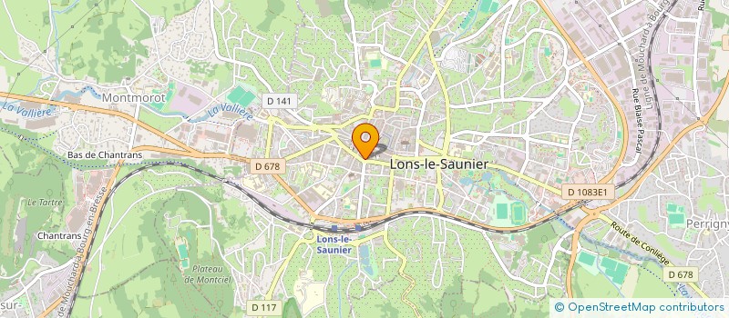 localisation de l'entreprise L'EAU VIVE  LONS-LE-SAUNIER