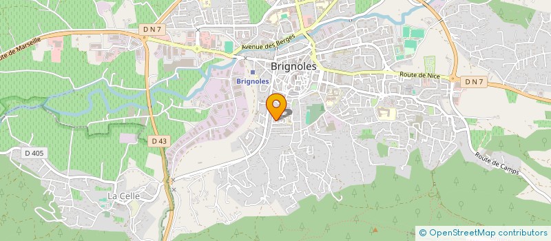 localisation de l'entreprise L EAU VIVE  BRIGNOLES
