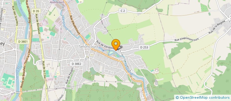 localisation de l'entreprise L EAU VIVE  SELONCOURT