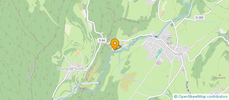 localisation de l'entreprise L'EAU VIVE  BOURG-DE-SIROD