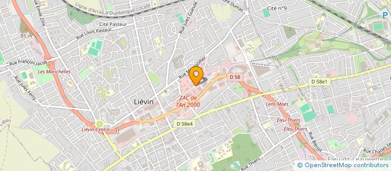 localisation de l'entreprise L'EAU VIVE à LIEVIN