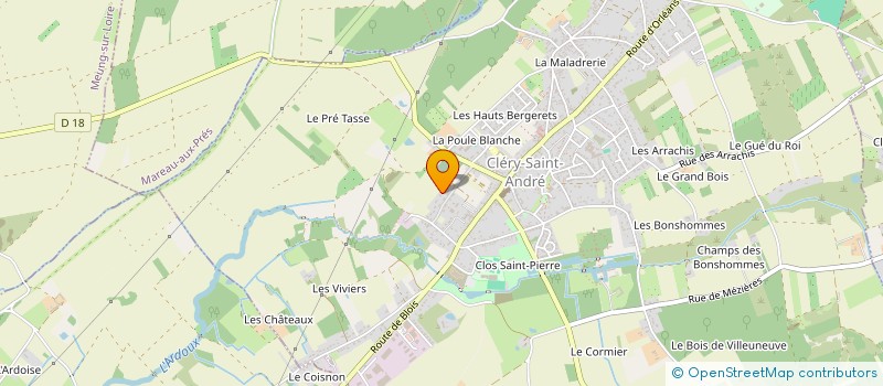 localisation de l'entreprise L'EAU VIVE à CLERY-SAINT-ANDRE