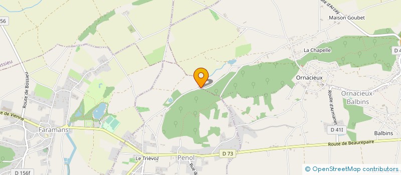 localisation de l'entreprise L'EAUFERRI  ORNACIEUX-BALBINS