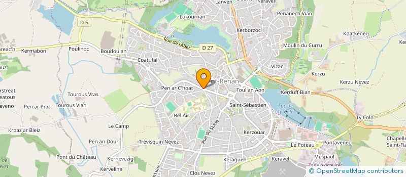 localisation de l'entreprise L'EAURIZON ORGANISATION  SAINT RENAN