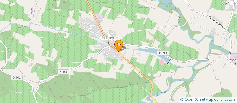 localisation de l'entreprise L'EBAUCHE  LAURAGUEL