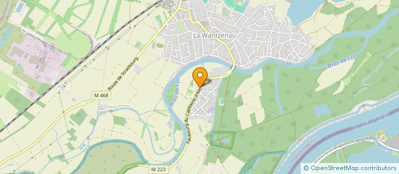 localisation de l'entreprise L'EBOURIFFE  LA WANTZENAU