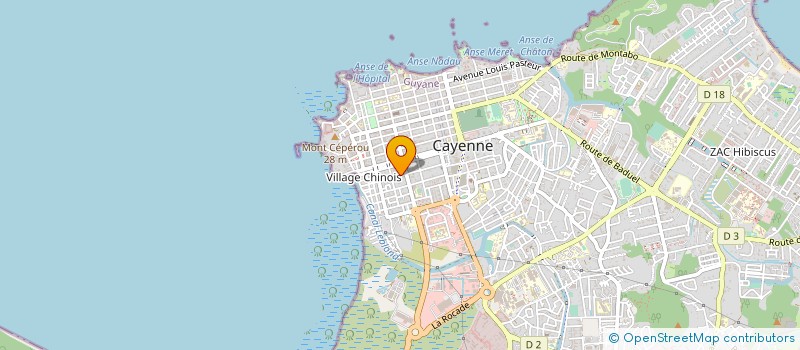localisation de l'entreprise L ECAILLE à CAYENNE