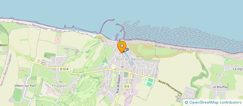 localisation de l'entreprise L ECAILLER à PORT-EN-BESSIN-HUPPAIN