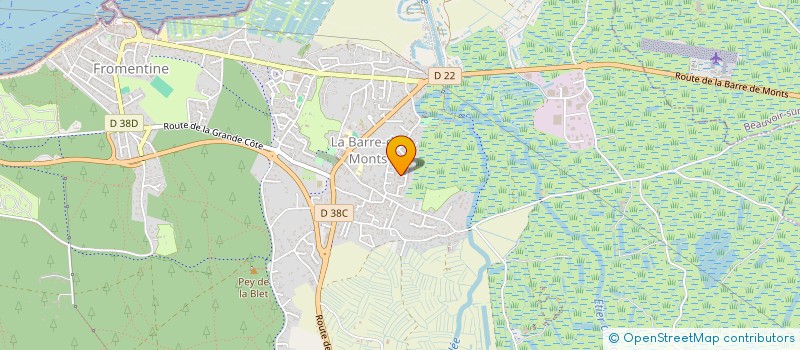 localisation de l'entreprise L'ECAILLER DU MARCHE à LA BARRE-DE-MONTS