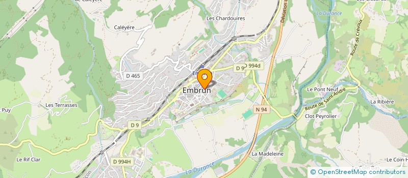 localisation de l'entreprise L ECHAFAUDAGE à EMBRUN
