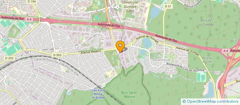 localisation de l'entreprise L'ECHAFAUDAGE  EMERAINVILLE