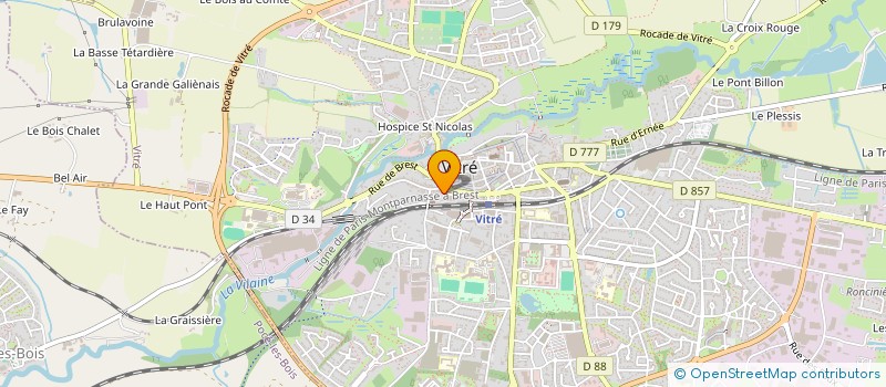 localisation de l'entreprise L'ECHANGE à VITRE