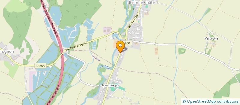 localisation de l'entreprise L'ECHANSON  BEIRE-LE-CHATEL