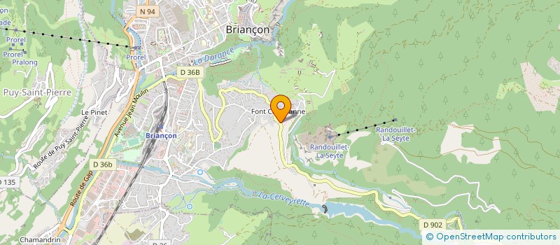 localisation de l'entreprise L ECHAPPEE à BRIANCON
