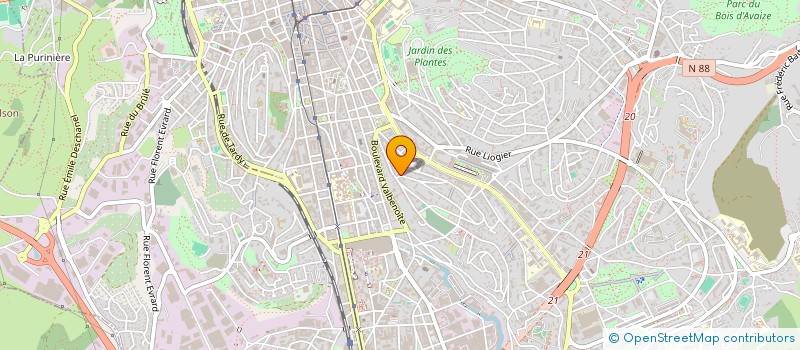 localisation de l'entreprise L'ECHAPPEE 54  SAINT-ETIENNE