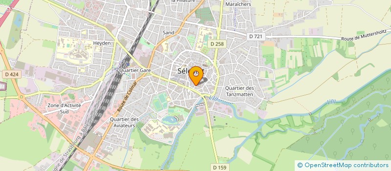 localisation de l'entreprise L'ECHAPPEE  SELESTAT