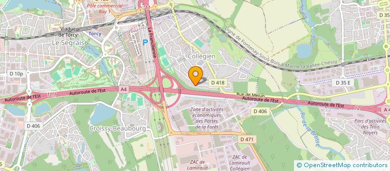 localisation de l'entreprise L'ECHAPPEE  COLLEGIEN