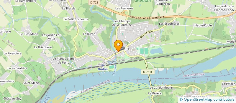 localisation de l'entreprise L'ECHAPPEE  OUDON