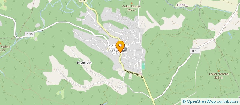 localisation de l'entreprise L'ECHAPPEE BELLE à SAINT-PAUL-EN-FORET