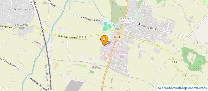 localisation de l'entreprise L'ECHAPPEE BELLE  MONTELIER