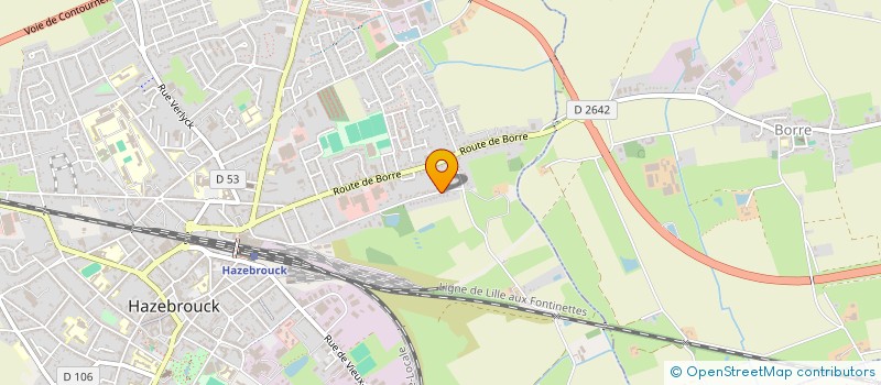 localisation de l'entreprise L'ECHAPPEE BELLE  HAZEBROUCK