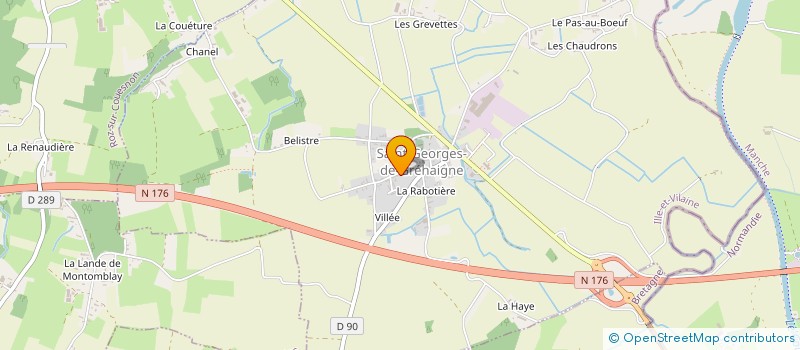 localisation de l'entreprise L'ECHAPPEE BELLE DU MONT-SAINT-MICHEL  SAINT-GEORGES-DE-GREHAIGNE