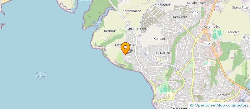 localisation de l'entreprise L'ECHAPPEE BREIZH  CONCARNEAU