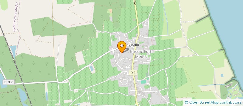 localisation de l'entreprise L'ECHAPPEE MEDOCAINE  CUSSAC-FORT-MEDOC