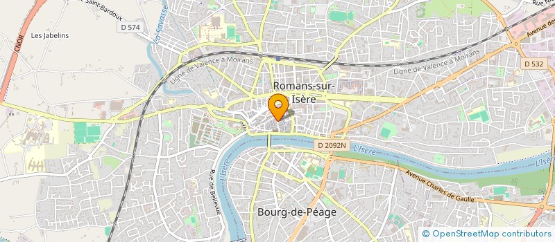 localisation de l'entreprise L'ECHAPPEE ROMANAISE à ROMANS-SUR-ISERE