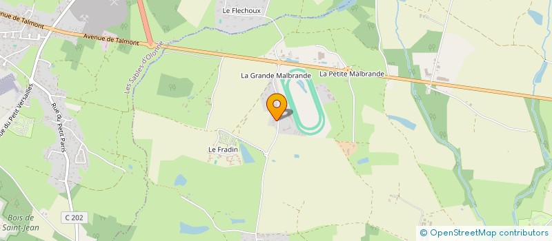 localisation de l'entreprise L'ECHAPPEE VERTE  TALMONT-SAINT-HILAIRE