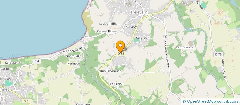 localisation de l'entreprise L'ECHAPPEE ZEN  TRELEVERN