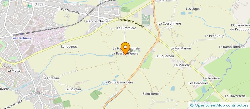 localisation de l'entreprise L'ECHASSERIE à LES HERBIERS