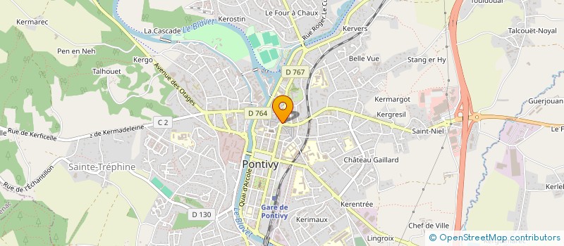 localisation de l'entreprise L ECHAUGUETTE à PONTIVY