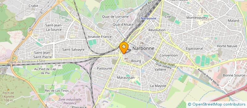 localisation de l'entreprise L'ECHAUGUETTE à NARBONNE