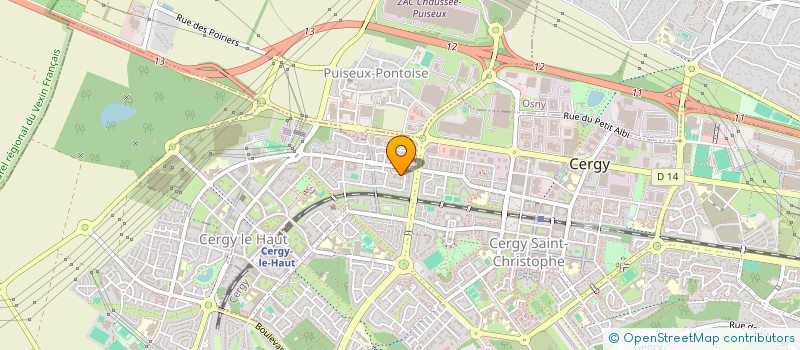 localisation de l'entreprise L'ECHELLE DE CRISTAL  CERGY