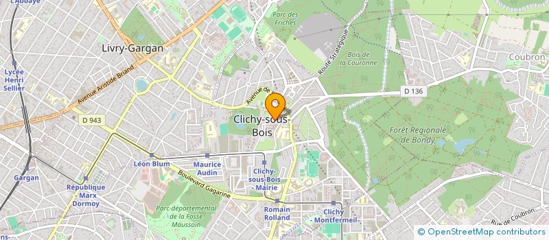 localisation de l'entreprise L'ECHELLE DU CHENE POINTU à CLICHY-SOUS-BOIS