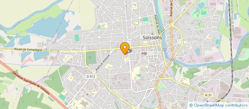 localisation de l'entreprise L'ECHELLE DU TEMPLE - ASSOCIATION POUR UNE EDITION LOCALE SANS BUT LUCRATIF à SOISSONS