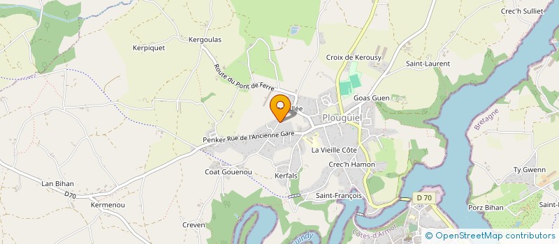 localisation de l'entreprise L'ECHEVEAU DE LUNE  PLOUGUIEL