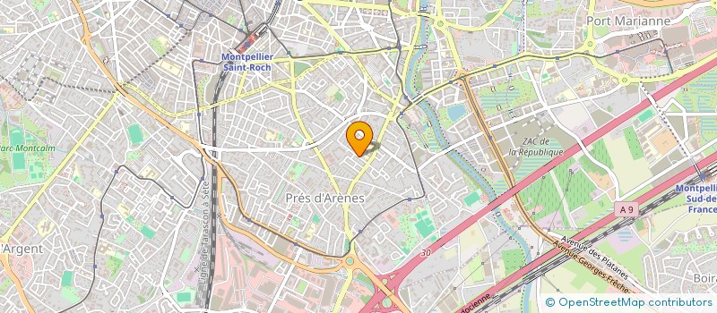 localisation de l'entreprise L'ECHIQUIER AIGUERELIEN à MONTPELLIER