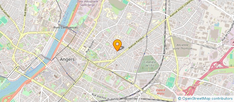 localisation de l'entreprise L'ECHIQUIER ANGEVIN à ANGERS