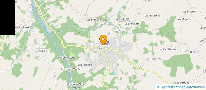 localisation de l'entreprise L'ECHIQUIER BERRICHON à BADECON-LE-PIN