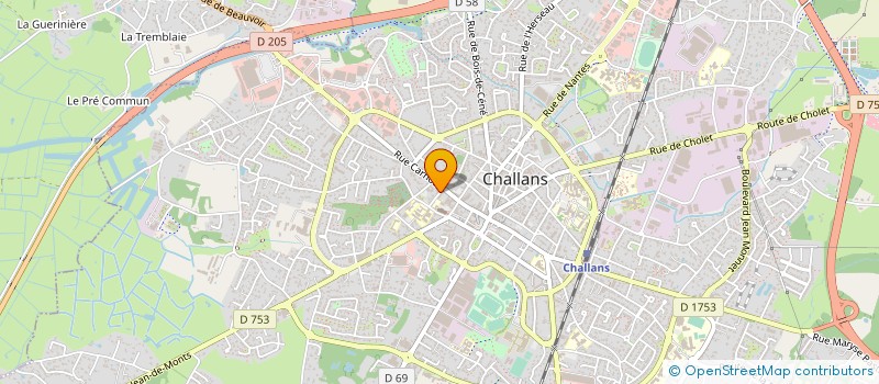 localisation de l'entreprise L'ECHIQUIER CHALLANDAIS à CHALLANS