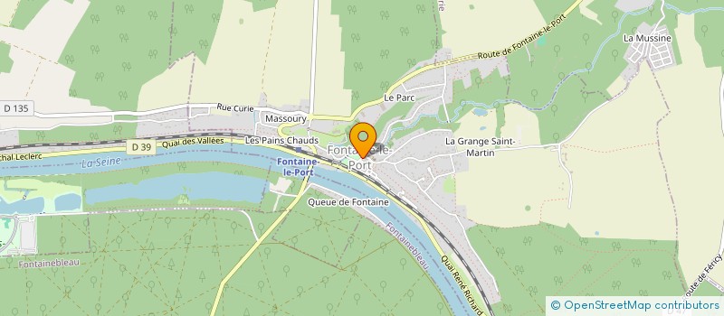 localisation de l'entreprise L'ECHIQUIER DE FONTAINE LE PORT  FONTAINE-LE-PORT