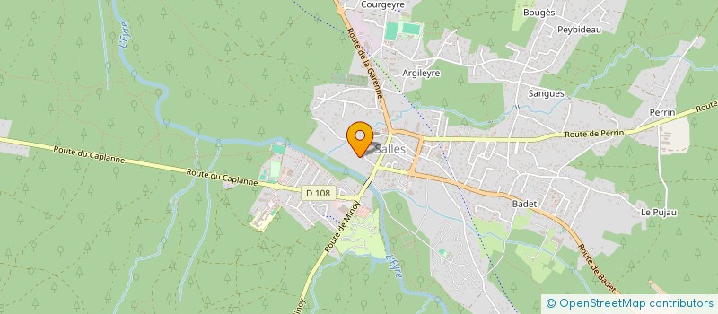 localisation de l'entreprise L'ECHIQUIER SALLOIS  SALLES