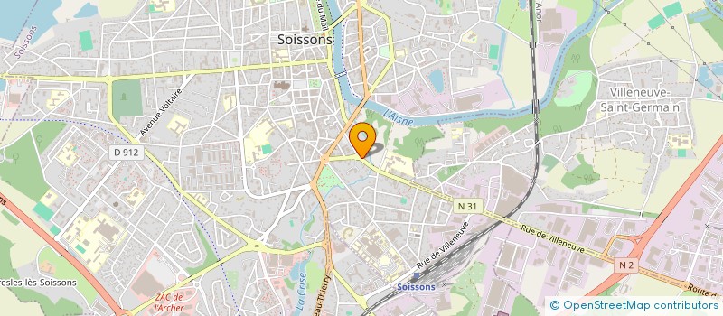 localisation de l'entreprise L' ECHIQUIER SOISSONNAIS  SOISSONS
