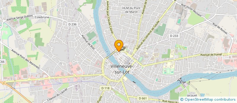 localisation de l'entreprise L'ECHIQUIER VILLENEUVOIS  VILLENEUVE-SUR-LOT