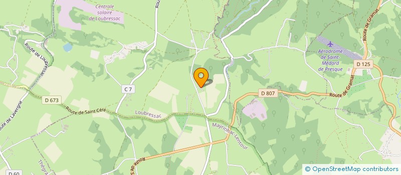 localisation de l'entreprise L'ECHO DE BORIE  LOUBRESSAC